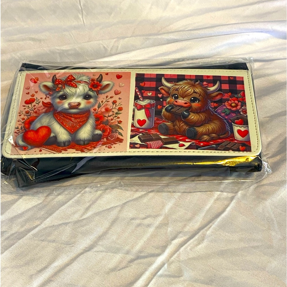 Ladies wallet card holder zipper pouch new with added sublimation